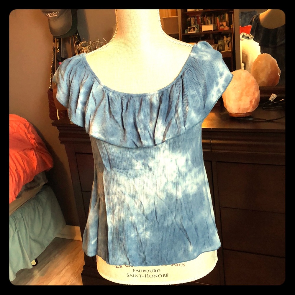 Tie dye blue tank